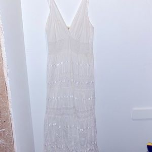 White Long Beach dress